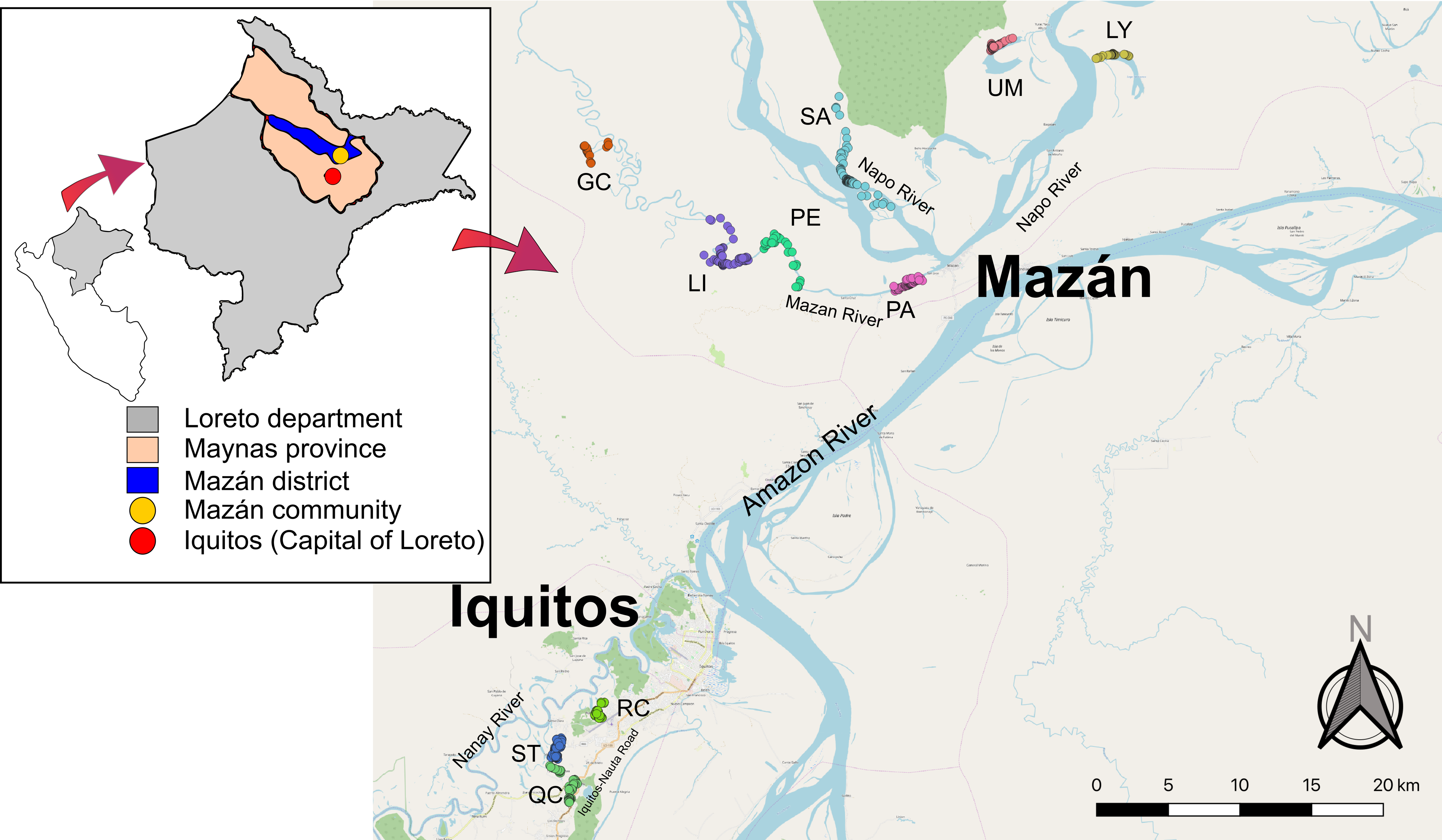 Malaria transmission structure in the Peruvian Amazon through antibody signatures to Plasmodium vivax