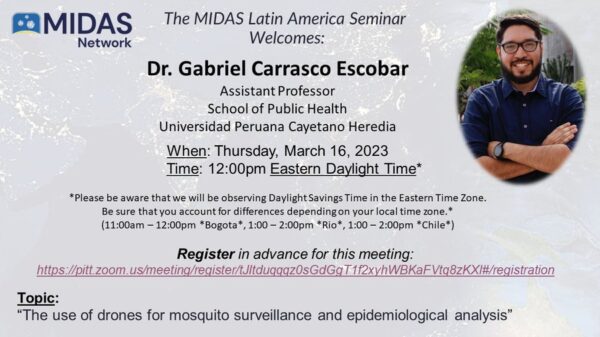 Seminario Uso de drones para vigilancia de mosquitos y análisis epidemiológico