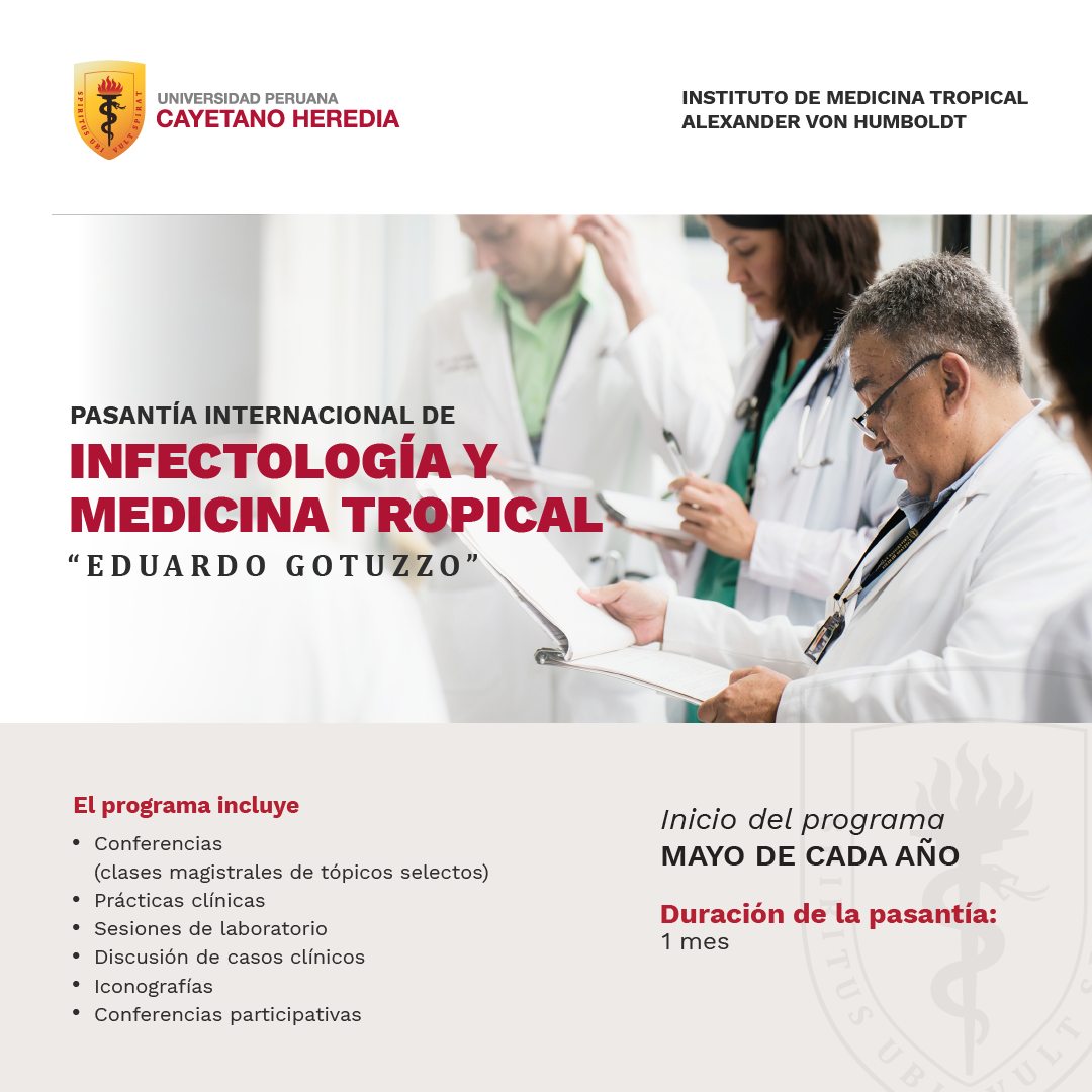 PASANTÍA INTERNACIONAL DE INFECTOLOGÍA Y MEDICINA TROPICAL – 2024 «EDUARDO GOTUZZO»