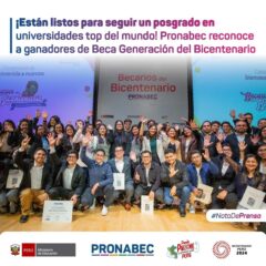 Investigador del IMTAvH, Brayan Gonzales , gana Beca Generación del Bicentenario 2024 de PRONABEC