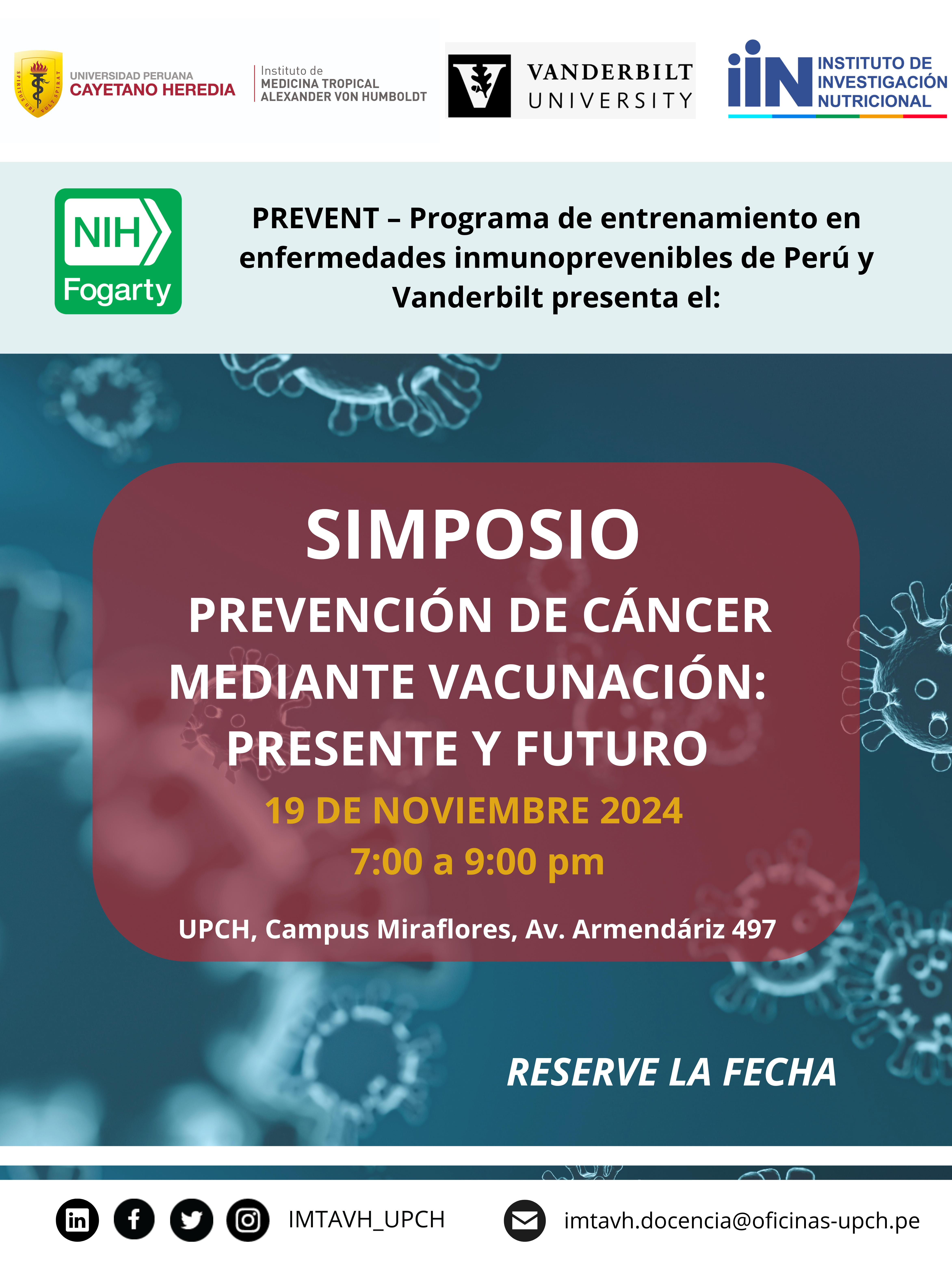 Simposio «Prevención de Cáncer Mediante Vacunación: Presente y Futuro»