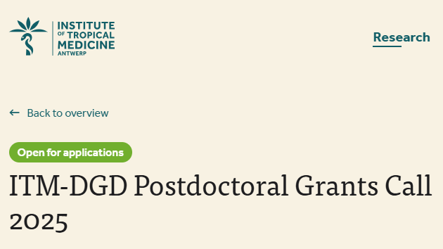 ITM-DGD Postdoctoral Grants Call 2025