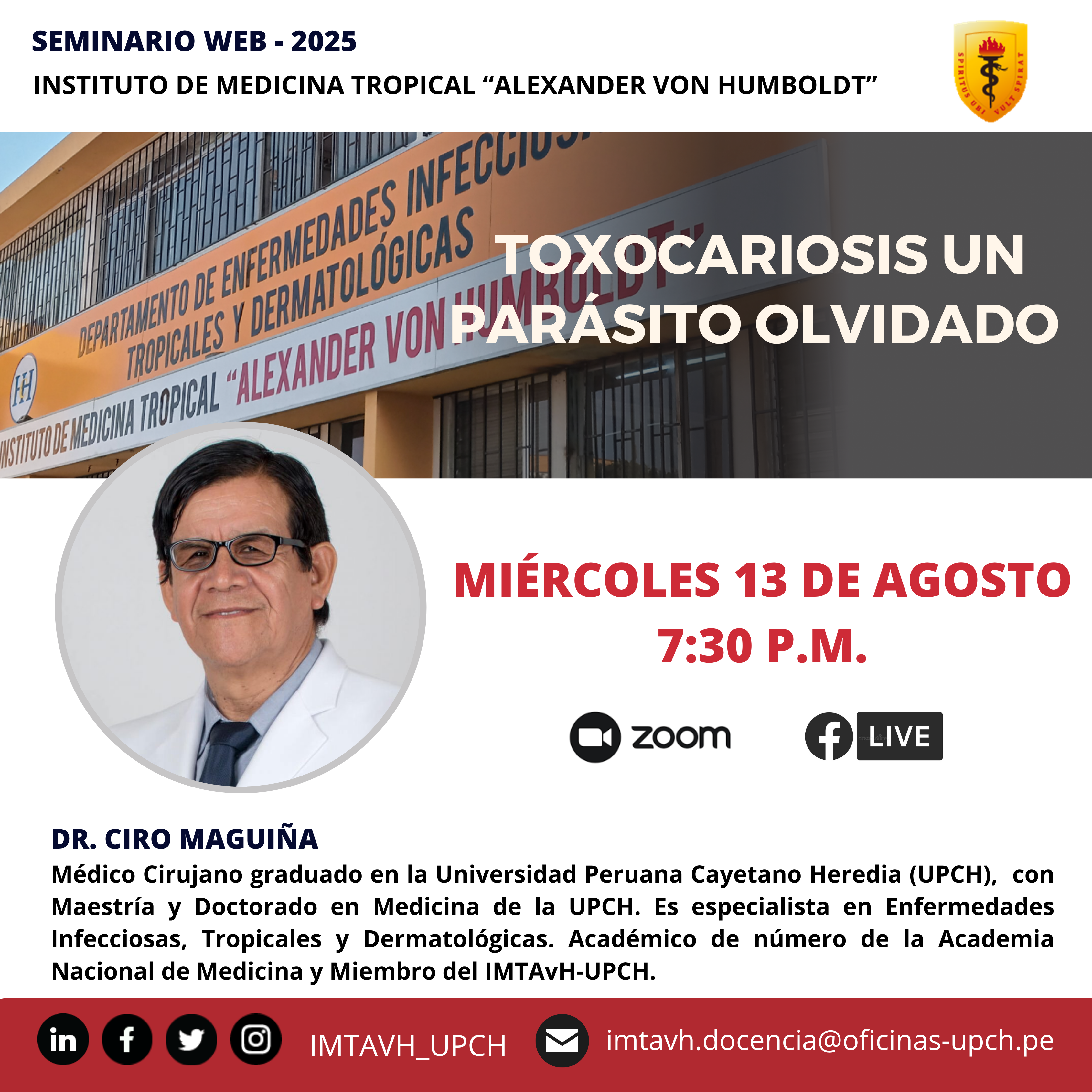 Seminario Web: Toxocariosis un parásito olvidado.