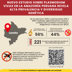 ¡Nuevo estudio sobre Plasmodium vivax en la Amazonía peruana revela alta prevalencia y diversidad genética!
