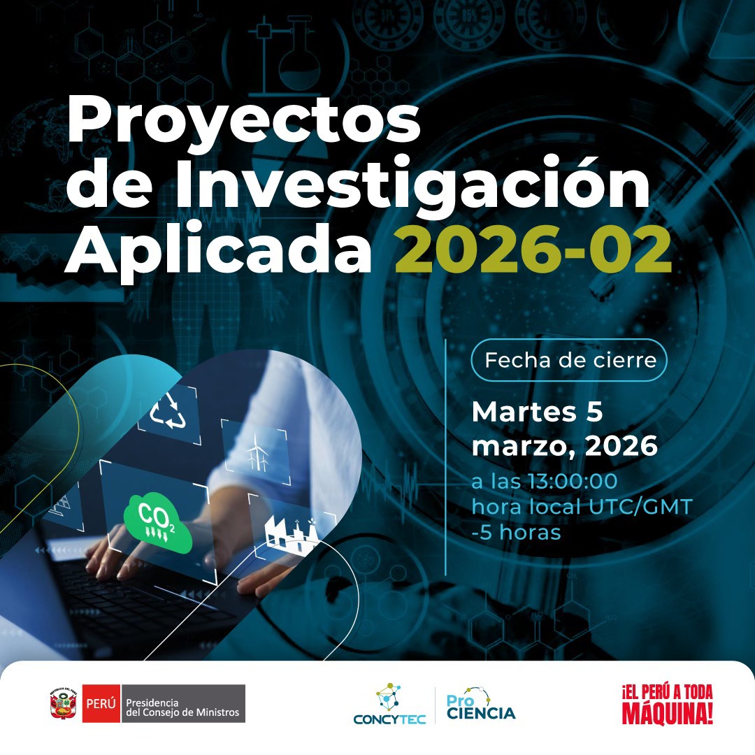 Proyectos de Investigación Aplicada 2026-02 – PROCIENCIA