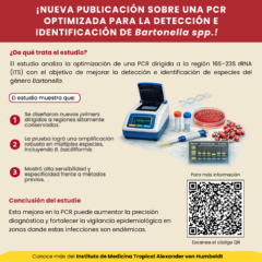 ¡Nueva publicación sobre una PCR optimizada para la detección e identificación de Bartonella spp.!