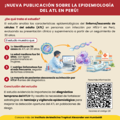 ¡Nueva publicación sobre epidemiología del ATL en Perú!