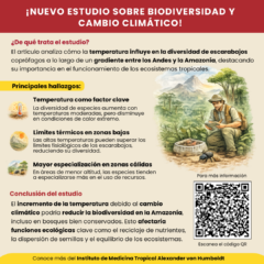 ¡Nueva publicación sobre biodiversidad y cambio climático en escarabajos del Amazonas!