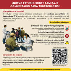 ¡Nueva publicación sobre estrategias de tamizaje comunitario para tuberculosis!