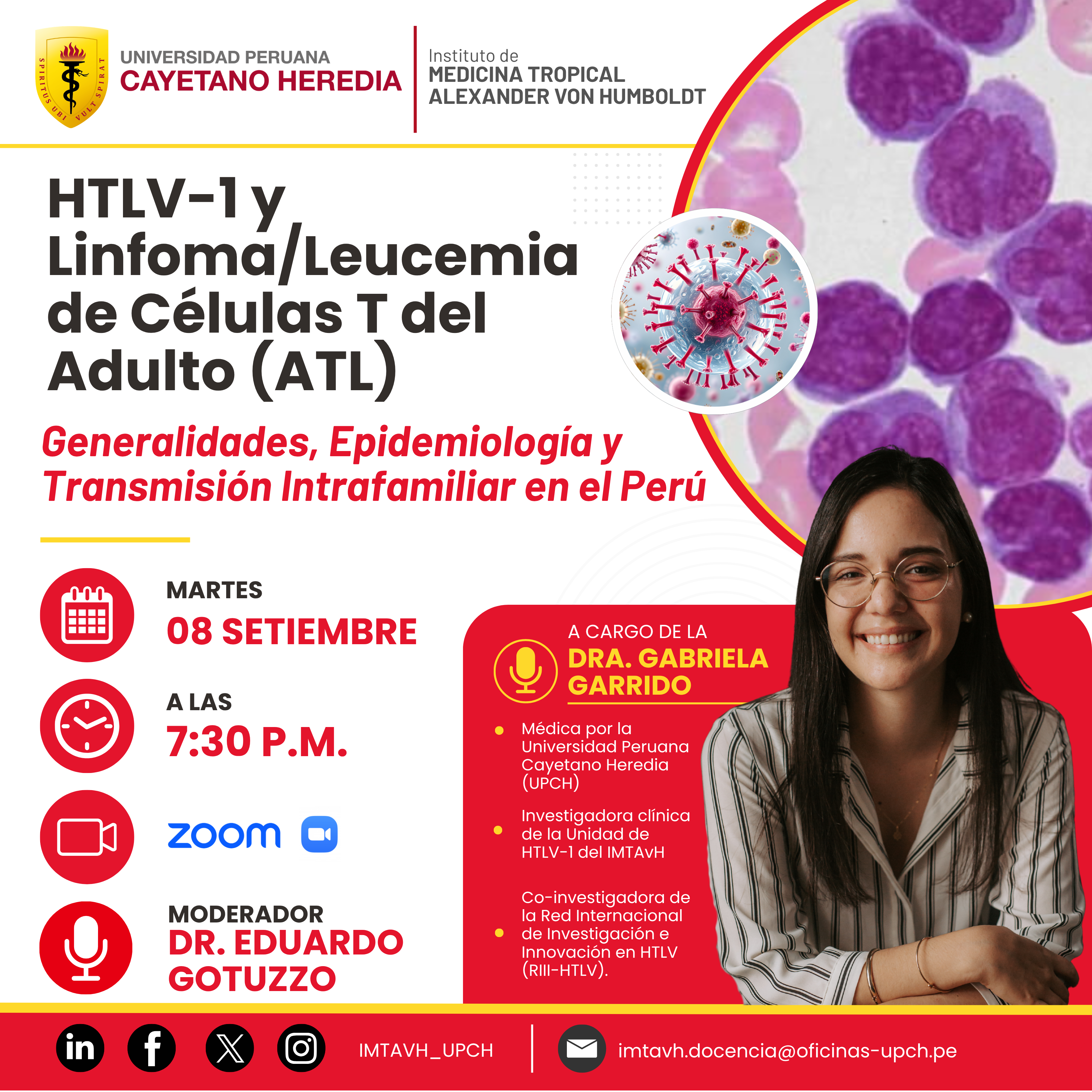 SEMINARIO WEB #2026: HTLV-1 y Linfoma/Leucemia de Células T del Adulto (ATL)