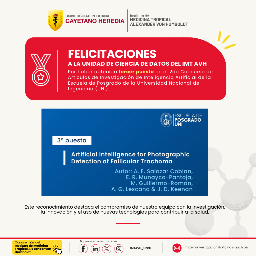 ¡Unidad de Ciencia de Datos del IMT AvH obtiene tercer puesto en concurso nacional de investigación en Inteligencia Artificial!