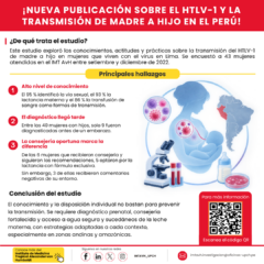 ¡Nueva publicación sobre el HTLV-1 y la transmisión de madre a hijo en el Perú!